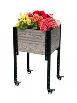 Mobile Elevated Corner Planter -Best Garden Care Shop 8614267 05V